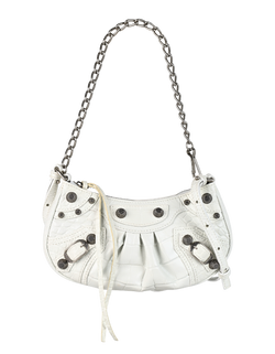 Mini Cagole, Leather, White, 6958149016Q060, S/DB, 3*